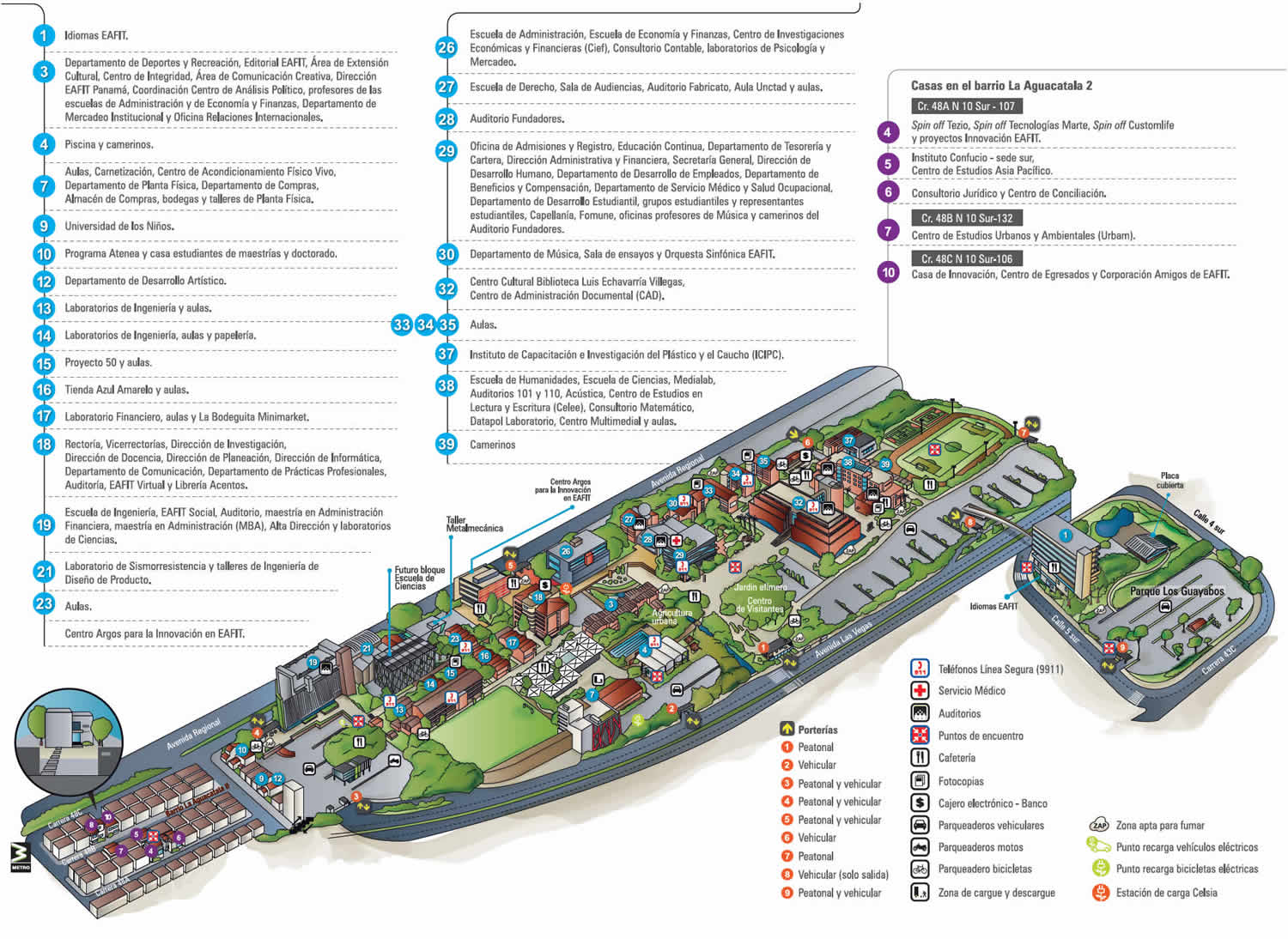 mapa campus eafit med full 2018 2